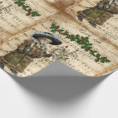  Ephemera Decreet de Kerstkerst Cadeaupapier (Hoek)