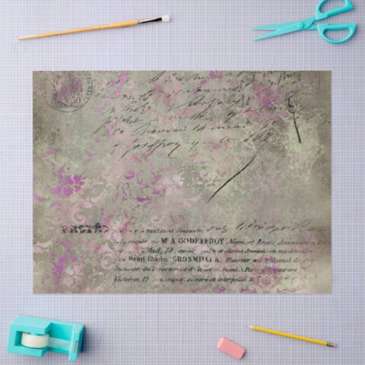 Ephemera Distress Paper Series Design 1 Tissuepapier (Craft)