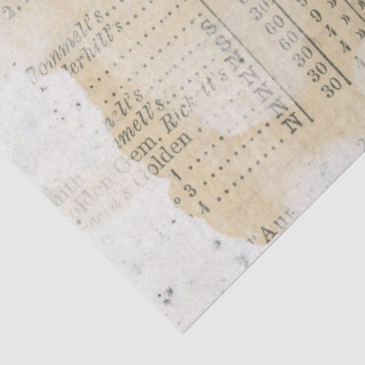 Ephemera Distress Paper Series Design 3 Tissuepapier (Detail)