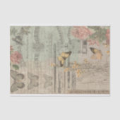 Ephemera en Butterfly Shabby Chic Decoupage Tissuepapier (Voorkant)