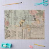  Ephemera en Butterfly Shabby Chic Decoupage Tissuepapier (Craft)
