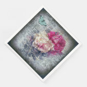 Ephemera Floral Butterfly Newsprint ontkoppeling Servet (Hoek)