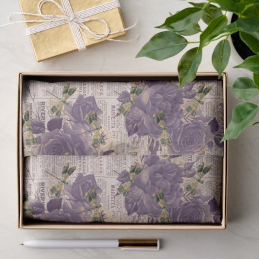  Ephemera Floral Dragonfly Tissuepapier (Geschenk)