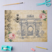  Ephemera Floral Script Bee Decoupage Rozen Tissuepapier (Craft)