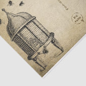 Ephemera Frans Briefkaart Bijenbijenontvlechting Tissuepapier (Detail)