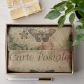 Ephemera Frans Briefkaart Butterflies ontkoppeling Tissuepapier (Geschenk)