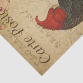 Ephemera Frans Briefkaart Ganga Cockato Decoupage Tissuepapier (Detail)