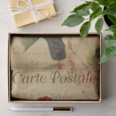 Ephemera Frans Briefkaart Ganga Cockato Decoupage Tissuepapier (Geschenk)