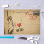 Ephemera Frans Briefkaart I Love New York Decoupag Tissuepapier (Craft)