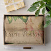 Ephemera Frans Briefkaart Red Berries ontkoppeling Tissuepapier (Geschenk)