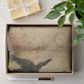 Ephemera Frans Briefkaart Terrier Dog Ontkoppeling Tissuepapier (Geschenk)