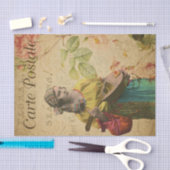 Ephemera Frans Briefkaart zigeunervrouwen ontkoppe Tissuepapier (Craft)