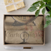 Ephemera Franse Briefkaart Alarm Clock Decoupage Tissuepapier (Geschenk)