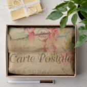 Ephemera Franse Briefkaart Girls Decoupage Tissuepapier (Geschenk)