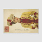 Ephemera Franse fashionable Woman-ontkoppeling Tissuepapier (Voorkant)