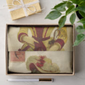 Ephemera Franse fashionable Woman-ontkoppeling Tissuepapier (Geschenk)