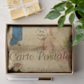 Ephemera Franse fashionable Woman-ontkoppeling Tissuepapier (Geschenk)