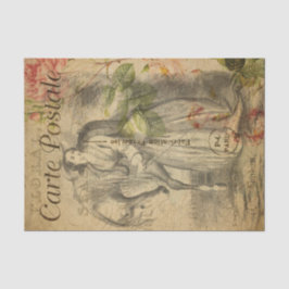 Ephemera Franse schets van de ontkoppeling van dam Tissuepapier