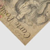 Ephemera Franse schets van de ontkoppeling van dam Tissuepapier (Detail)