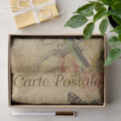 Ephemera French Briefkaart Bird Butterfly Decoupag Tissuepapier (Geschenk)