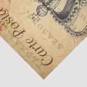 Ephemera French Briefkaart Crown Decoupage Tissuepapier (Detail)