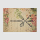 Ephemera French Briefkaart Cutlery Set Decoupage Tissuepapier (Voorkant)