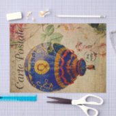 Ephemera French Briefkaart Hotair Ballon Decoupage Tissuepapier (Craft)