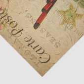 Ephemera French Briefkaart Hummingbird Decoupage Tissuepapier (Detail)