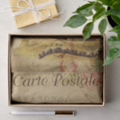 Ephemera French Briefkaart Leopard Decoupage Tissuepapier (Geschenk)