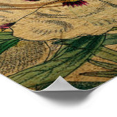 Ephemera French Briefkaart Line Art of Woman Poster (Hoek)