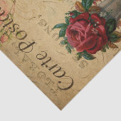 Ephemera French Briefkaart Roller Schaats Tissuepapier (Detail)