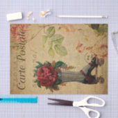 Ephemera French Briefkaart Roller Schaats Tissuepapier (Craft)