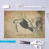 Ephemera French Briefkaart Toucan Bird Decoupage Tissuepapier (Craft)