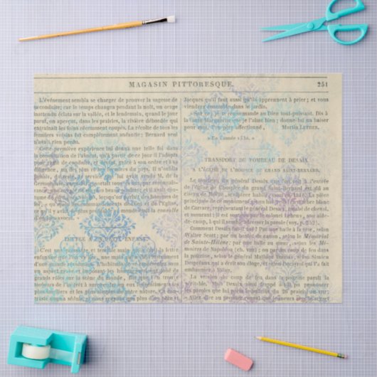 Ephemera French Paper Series Design 13 Tissuepapier (Craft)