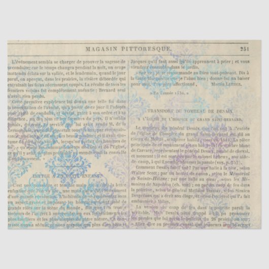 Ephemera French Paper Series Design 13 Tissuepapier (Voorkant)