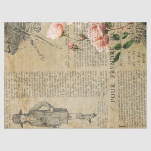 Ephemera French Paper Series Design 16 Tissuepapier (Voorkant)