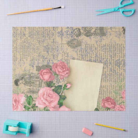 Ephemera French Paper Series Design 4 Tissuepapier (Craft)