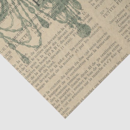 Ephemera French Paper Series Design 9 Tissuepapier (Detail)