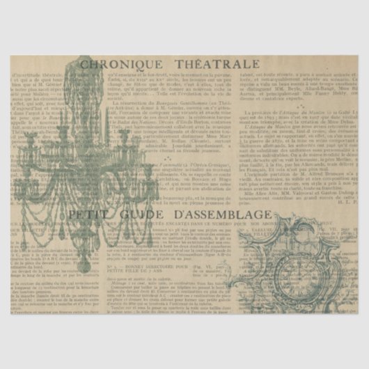 Ephemera French Paper Series Design 9 Tissuepapier (Voorkant)