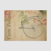 Ephemera French Penny Farthing Bicycle Decoupage Tissuepapier (Voorkant)