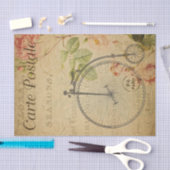 Ephemera French Penny Farthing Bicycle Decoupage Tissuepapier (Craft)