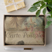 Ephemera French Woman schrijft op Pad Decoupage Tissuepapier (Geschenk)