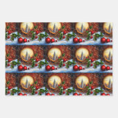 Ephemera-geïnspireerd kerst inpakpapier (Voorkant 3)
