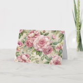   Ephemera Geïnspireerde Bloemen Kaart (Achterkant)