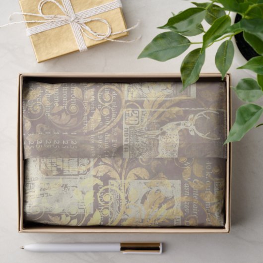 Ephemera Gold Paper Series Design 11 Tissuepapier (Geschenk)