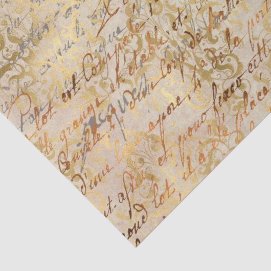 Ephemera Gold Paper Series Design 12 Tissuepapier (Detail)