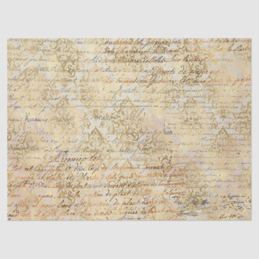 Ephemera Gold Paper Series Design 12 Tissuepapier (Voorkant)