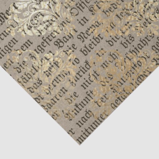 Ephemera Gold Paper Series Design 15 Tissuepapier (Detail)