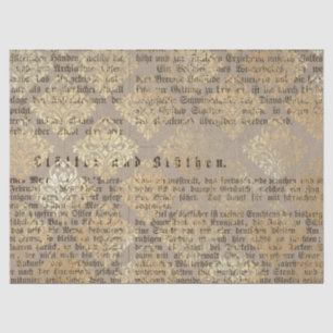 Ephemera Gold Paper Series Design 15 Tissuepapier
