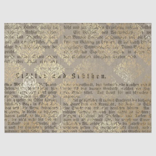 Ephemera Gold Paper Series Design 15 Tissuepapier (Voorkant)